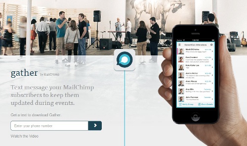 Gather: la app de MailChimp por SMS